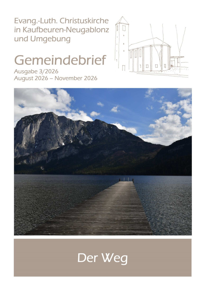 Titelblatt Gemeindebrief 3/26