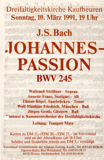 Johannespassion 1991